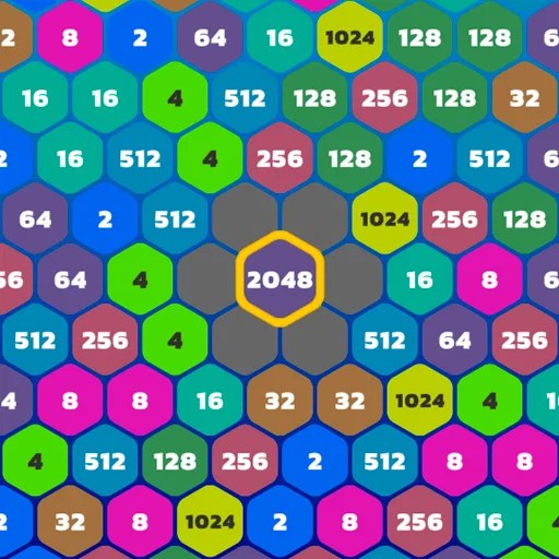 Игра 2048 HEX Block