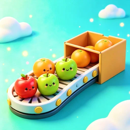 Игра Фруктовая Пробка: Упакуйте в Ящики