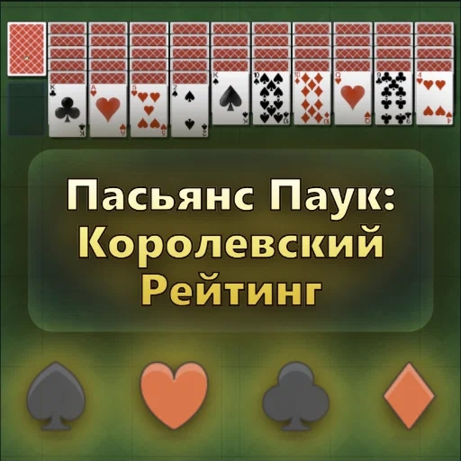 Игра Пасьянс Паук: Королевский Рейтинг Игра Пасьянс Паук: Королевский Рейтинг